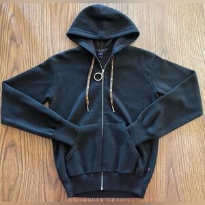 Louis Vuitton Black Zip-Up Women’s Hooded Sweater